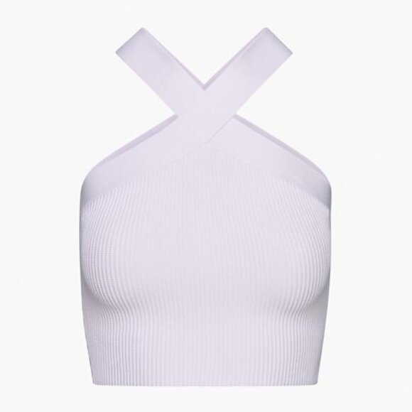 Babaton - Sculpt Knit Criss Cross Cropped Tank - Frosted Lilac - Picture 1 of 8